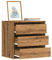 XGWKCNV Furniture Select-Eckkommode Artisian Oak 60x41x58cm Holzwerkstoff