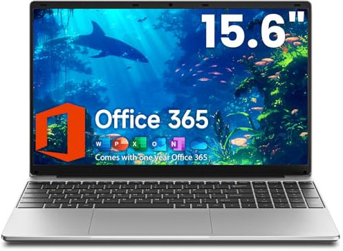 Jumper Notebook 15.6 Zoll HD Display, 4GB RAM 128GB SSD, Laptop Prozessor 5205U, Akku 38Wh, Dual Lautsprecher, Typ C, USB 3.0, Digitaltastatur, Office 365