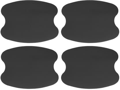 Motoforti Car Door Handle Cup Protector Door Handle Scratches Protective Films 2.67x3.34 Anti-Scratches PVC Black 4 Pcs