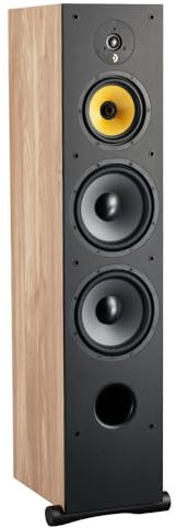 Davis Acoustics Ariane 9 Chêne Clair - Colonne 3 Voies/4 Haut-parleurs - Enceinte Vendue à l'unité