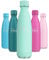 Botella Termica 500ml, Termo Agua sin BPA Reutilizable, Cantimplora Acero Inoxidable, Botella Agua con Doble Pared, Garrafa Termica para Escuela, Oficina, Camping, Viajes, Niños, Adultos, Senderismo