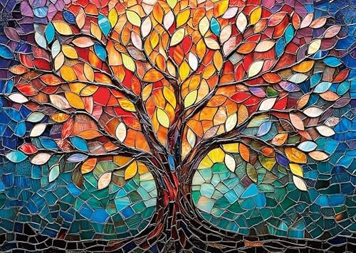 AveJoys Puzzle per adulti 1000 pezzi albero della vita 70x50 cm puzzle per adulti gioco educativo sfida giocattolo 1000 pezzi puzzle per adulti bambini