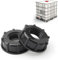 2 Stück IBC-Adapter 1 Zoll Innengewinde Adapter Kappe Deckel Auslaufhahn IBC Tank Deckel Adapter IBC Container S60x6 Zubehör Adapter Kappe Für 1000l Wassertank 1(schwarz)