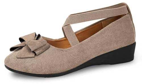 Generisch 2026 Couleur Unie Sangle Élastique Chaussures Décontractées Un Pied Étrier Chaussures Confortables Chaussures Femmes Classique Nylon, kaki, 43 EU