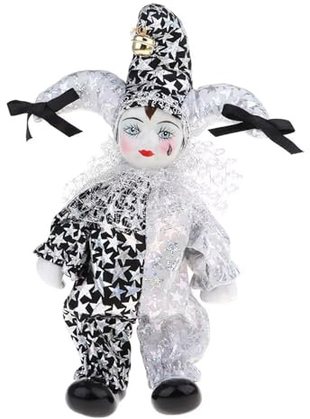 Tmboryuu Figurine en céramique délicate en forme de larme, clown d'ange avec peinture à la main, objet de collection, cadeau émotionnel, compagnon émotionnel