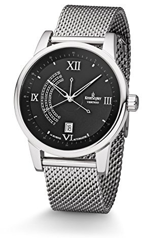Kronsegler Vertigo Automatik Herren Armbanduhr Stahl Onyx mit Milanaiseband