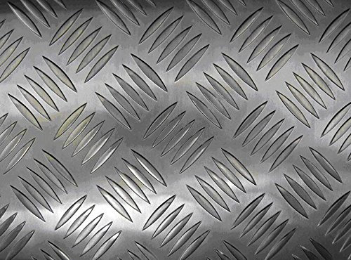 JD Multi Metals - Aluminium Checker Plate 5Bar Tread Plate 3mm Thick - Various Sizes, Aluminium, 500mm x 200mm
