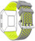 DD Band Kompatibel mit Fitbit Ionic Armband, Weiche Silikon Einstellbare Uhrband für Fitbit Ionic Ersatzarmband