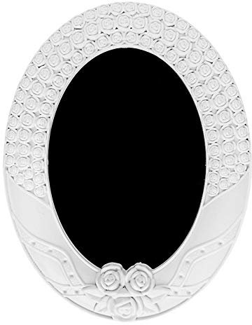 Ideen mit Herz Bilderrahmen mit Relief | Barock-Stil | Fotorahmen zum Bemalen | DIY (Design 07 | 17,6 x 22,8 cm | für Fotogröße 13 x 18 cm)