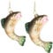 com-four® 2X Premium Christbaumschmuck - Deko-Forelle aus echtem Glas - besondere Baumkugeln als Weihnachtsdeko - spezielle Weihnachtsbaumanhänger Fische (Fisch - 2 Stück)