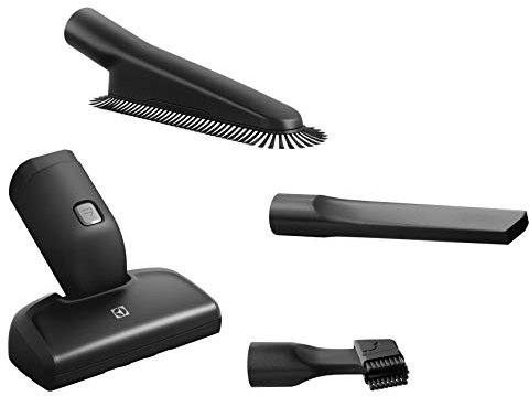 Electrolux KIT18, Ensemble de Brosses pour Aspirateur, Brosses pour Sols Durs et Moquettes, Technologie d’Aspiration Puissante, Conception Polyvalente, Idéales avec des Animaux Domestiques, Noir