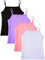 SATINIOR 4 Stück Mädchen Tanz-Tanktop ärmellos Spaghettiträger Crop Tank Top für Tanzkleidung, Lila, Rosa, Weiß, Schwarz, 7-8 Jahre