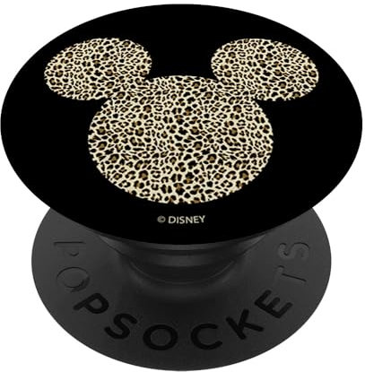 PopSockets Disney Mickey And Friends Mickey Mouse Cheetah Fill PopSockets PopGrip: Ausziehbarer Sockel und Griff für Handys/Tablets mit Tauschbarem Top