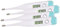PEARL Achselthermometer: 4er-Set Medizinische Fieberthermometer mit Fieberalarm, digital, IP27 (Elektronisches Fieberthermometer, Thermometer mit Display, Messgerät)