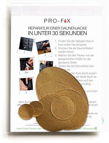 Pro-Fix Daunenjacken-Reparatur-Flicken-Set - GOLD