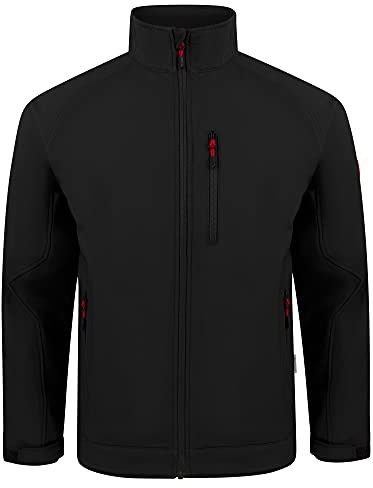Engelbert Strauss Softshelljacke Übergangsjacke Funktionsjacke Atmungsaktiv Windabweisend Wärmend Dryplexx (Schwarz, L)