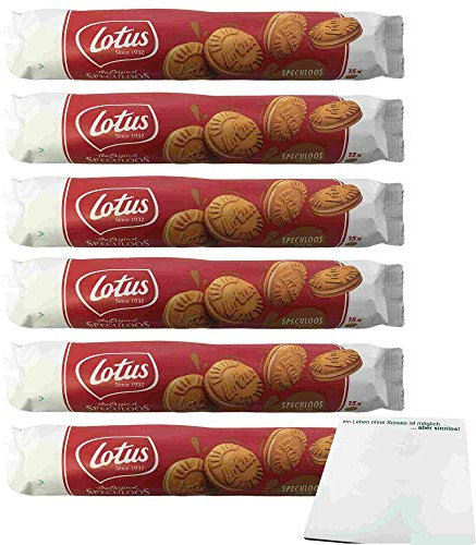 Lotus The Original Speculoos Doppelkeks Spekulatius Creme 6er Pack (6x150g Rolle) + usy Block