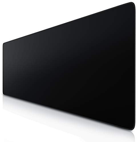 TITANWOLF - Extra Large Gaming Mouse Mat 1200x400mm Oversize - XXL Mouse Pad with motif - Desk Pad XXXL Extended – For Precision and Speed - Non-Slip Rubber Base – For Mouse and Keyboard - Black