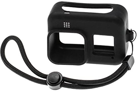 vhbw custodia compatibile con GoPro Hero 8 fotocamera - case, silicone, nero
