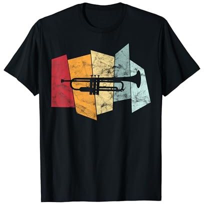 Vintage Trompete Geschenk Musiker Blues Retro T-Shirt