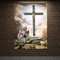 Ancient Military Art Banner Flaggen, montiertes Templer lädt sich in den Kampf Poster auf Leinwand, Malerei, Tempelritter, Wandbehang, 96 x 144 cm