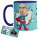 Kembilove Tazas Desayuno con Caricaturas Personalizadas y Nombre – Tazas de café Personalizadas Aquí bebe un Super Suegro – Regalos originales Familia