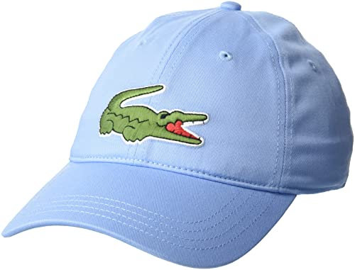 Lacoste Herren Solid Big Croc Cap, Übersicht blau, Einheitsgröße