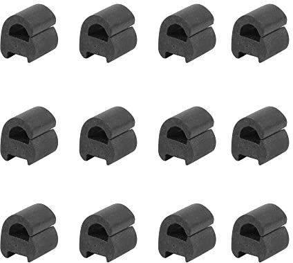 BSSTORE Kit 12 Gommini per Griglia Piani Cottura 50247058006 - Piedini Universali Compatibili con 754010095 754010089 C00039148