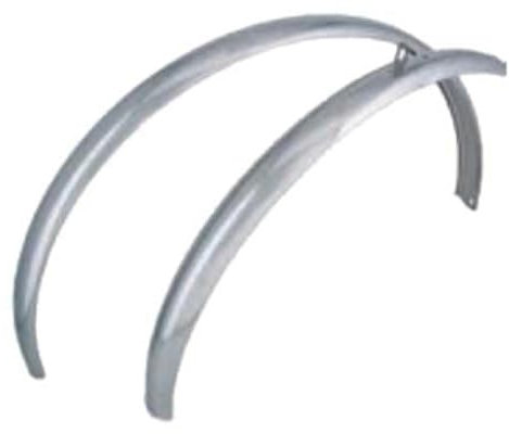 Büchel Unisex – Erwachsene Schutzblechgarnitur-03411360 Schutzblechgarnitur, Silber, 28 x 1.75, 55 mm