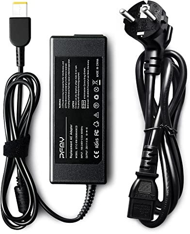 PFMY Laptop Netzteil Notebook Ladegerät ADLX90NLC3A 20V 90W AC Adapter für Lenovo ThinkPad E431 E450 E460 E460C E465 E470 E470C E475 E440 E455 E531 E550 T550 T560 T570 G40 G50 Z40 Z50 Z70 Ladekabel