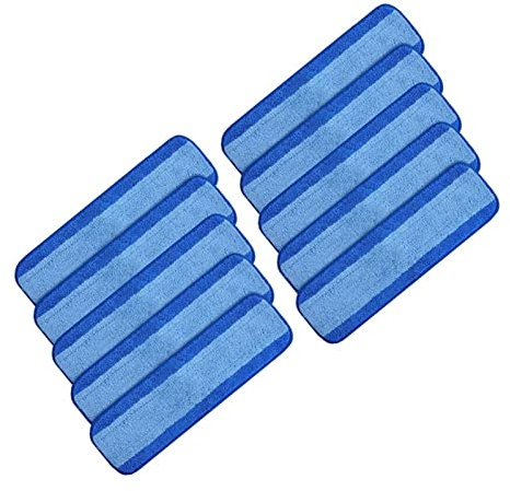 HAVHAV 10Pcs Microfiber Moping Cloth Replacement Heads Compatible With Bona Floor Care System Wet/Dry Flat Mop Cloth Cleaning Tools Mop