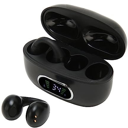 Sprachübersetzer Ohrhörer, 144 Sprachen Übersetzer, Kabelloses Bluetooth Sprachübersetzungsgerät mit Langer Akkulaufzeit, Übersetzer Kopfhörer für Geschäftsreisen (Schwarz)