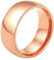 Cupimatch Titan Ring Herren Damen Bandring Finger Ringe Glatt, Ehering Verlobungsring Freundschaftsring Rosegold, Größe 48