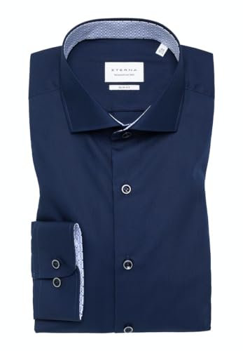 ETERNA Herren Original Shirt Slim FIT 1/1 Navy 44_H_1/1