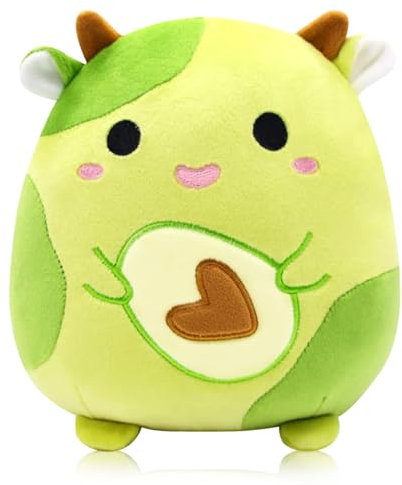 Kuscheltier Plüsch Spielzeug, Kühe Plüschtier Puppen, Kissen Stofftier Plüschtiere, Cartoon Plush Doll Süße Kuscheltiere Kawaii Deko Kuh Plüsch Kissen Spielzeug Geschenk für Kinder - 20CM