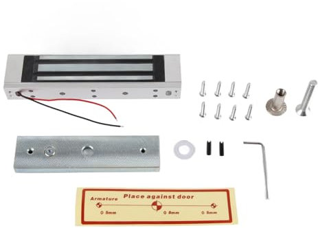 Miskall Serrure électromagnétique, Sécurisée Et Fiable, Serrure Magnétique électrique Intégrée 24 V Durable Et Durable pour Système De Contrôle D'accès