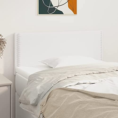 FUDUGEHMIOFWFJJ kopfteil Bett 180,headboard,Bett kopfteil gepolstert,Kopfteil Weiß 80x5x78/88 cm Kunstlederbettkopfteil,kopfteil Bett 200 cm breit,