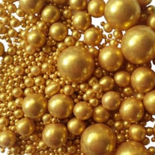 Essbare Süßigkeiten Kuchen Dekoration Golden Perlen 120G Geburtstag Halloween Thanksgiving Weihnachtsfeier Team Abendessen Kuchen Papier Tasse Kuchen Dessert Keks Zucker Streuen