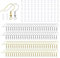 PLABBDPL 200 Pièces Crochets de Boucle d'oreille Or Agrent terne en Acier Inoxydable, Fil d'oreille Crochets avec Boule Ressort Hypoallergénique pour Fabrication de Boucles d'Dreilles de Bijoux