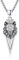 ZIPPICE Pfeilspitze Halskette Männer 925 Sterling Silber Löwe Kette Pfeil Löwe Halskette Anhänger Wikinger Kette Amulett Schmuck für Männer Sohn Freund Damen Geschenke