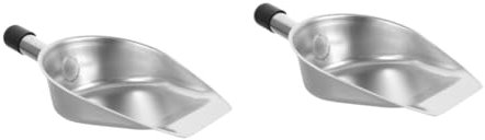 MAGICLULU 2 Piezas Pala De Basura Recogedor De Acero Pala De Cocina Recogedor Compacto Mini Escobilla De Mano De Basura Comercial