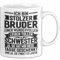 Bruder Geschenk Tasse Lustig Geschenkidee Für Besten Bruder (Weiß)
