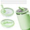 2pcs Leakproof Lid with Straw for Stanley Replacement,No-Spill Cup Lids for Stanley Quencher Accessories,Tumbler Flip Straw Lids (Green, 40oz)