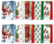 PAW - Weihnachtstüten 30 x 41 x 12 cm - 10 Stück | Mix aus 5 Designs | Sehr große Geschenktaschen mit Stoffhenkel | Weihnachtsgeschenktüten | Elegante Weihnachtstaschen für Geschenke | Geschenktüten