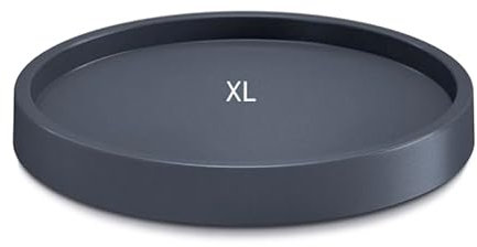 MELTOM Mobile Plattform für Blumentopf mit Rädern Mobile Saucer RUND, Farbe Anthrazit (XL - 33 cm, RUND)