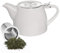 Vegena Théière avec infuseur en céramique 500 ml avec infuseur à thé amovible en acier inoxydable et céramique - Théière en acier inoxydable - Infuseur à mailles fines - Porcelaine pour profiter plus