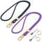 LIURFLNC Schlüsselband Schwarz, Schlüsselband Lila, Abnehmbare Neck Lanyard Schlüsselanhänger Band Mit Karabiner, Schlüsselband Lang mit Drehbarem Metallclip für ID-Abzeichen, Schlüssel, Handy