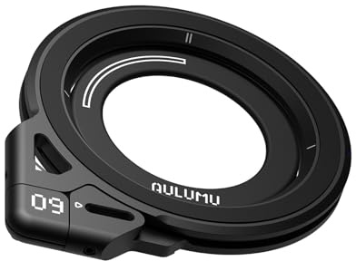 Aulumu G09 Magnetiskt ringgrepp | Rundstrålande rotation | för MagSafe-kompatibel | Konstruktion av aluminiumlegering | Stabil dubbelsidig magnetisk fastsättning | Inkluderar telefonstativ för handtag