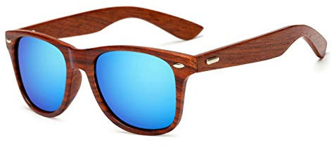 Long Keeper Sonnenbrille Herren polarisiert - Classic holz sonnenbrille für Herren Damen polarisierte sonnenbrille holzwurm mit UV400-Schutz