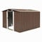 vidaXL Abri Jardin 257x298x178 cm Métal Marron Terrasse Patio Cabane à Outils